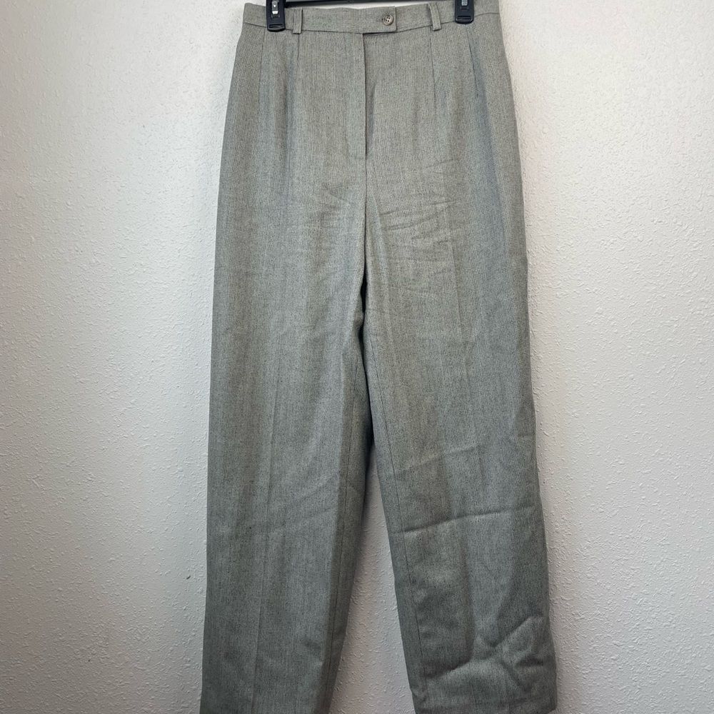 Harve Benard Gray Heathered Wool Pants Size 10 EUC